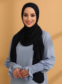 Practical Jersey Instant Hijab Navy Blue Instant Scarf