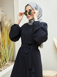 Jumpsuit With Waistband Detail Black