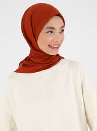 Organic Pure Cotton Scarf - Tile Red