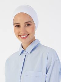 Combed Cotton Wide Fitted Undercap White