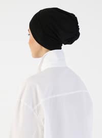 Combed Cotton Wide Fitted Undercap Black