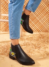 Black - Green - Boot - Boots