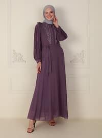  - Fully Lined - Crew neck - Modest Evening Dress