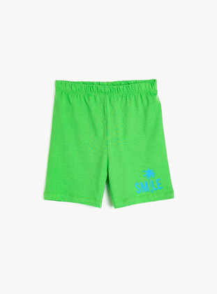 Olive Green - Baby Shorts - Koton