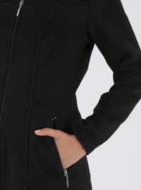 Zippered Coat Black