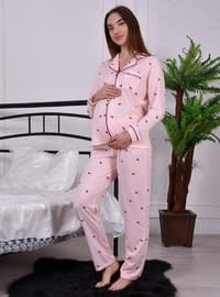 Pink - Multi - Maternity Pyjamas