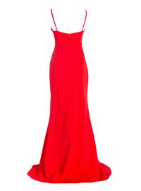Red - Fully Lined - Modest Evening Dress