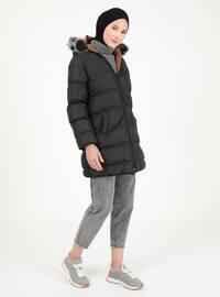 Black - Tan - Fully Lined - Reversible Puffer Jackets
