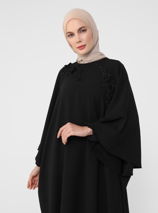 Black - Evening Abaya - Refka