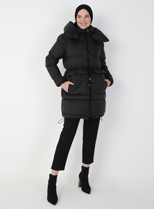 Black - Fully Lined - Coat - Concept By Olcay