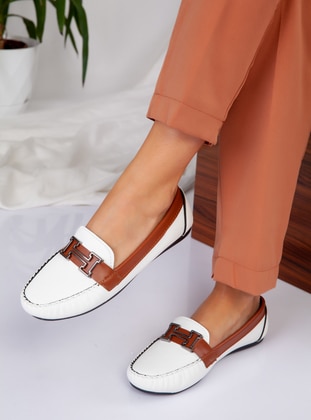 Flat - Casual - White - Casual Shoes - Ayakkabı Havuzu