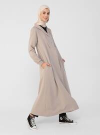 Camel - Brown - Unlined - Cotton - Topcoat