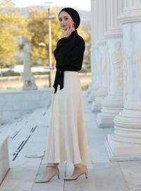 Fully Lined - Cream - Evening Skirt