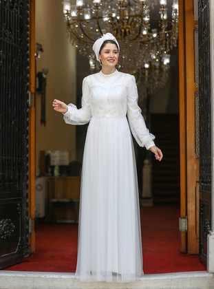 Ecru - Wedding Gowns - Burak Baran Fashion