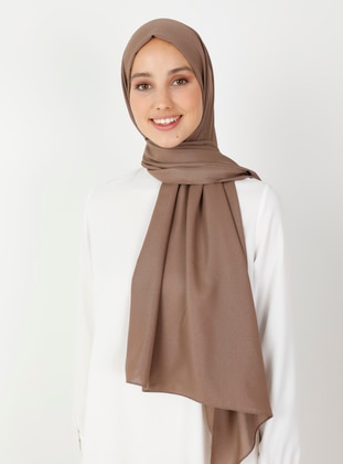 Brown - Plain - Shawl - Balse Eşarp