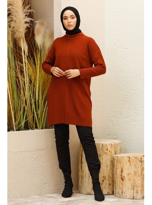 Terra Cotta - Knit Tunics - In Style