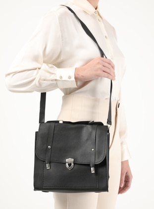 Black - Satchel - Shoulder Bags  - Akzen