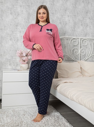 Rose - Multi - Plus Size Pyjamas - Fawn