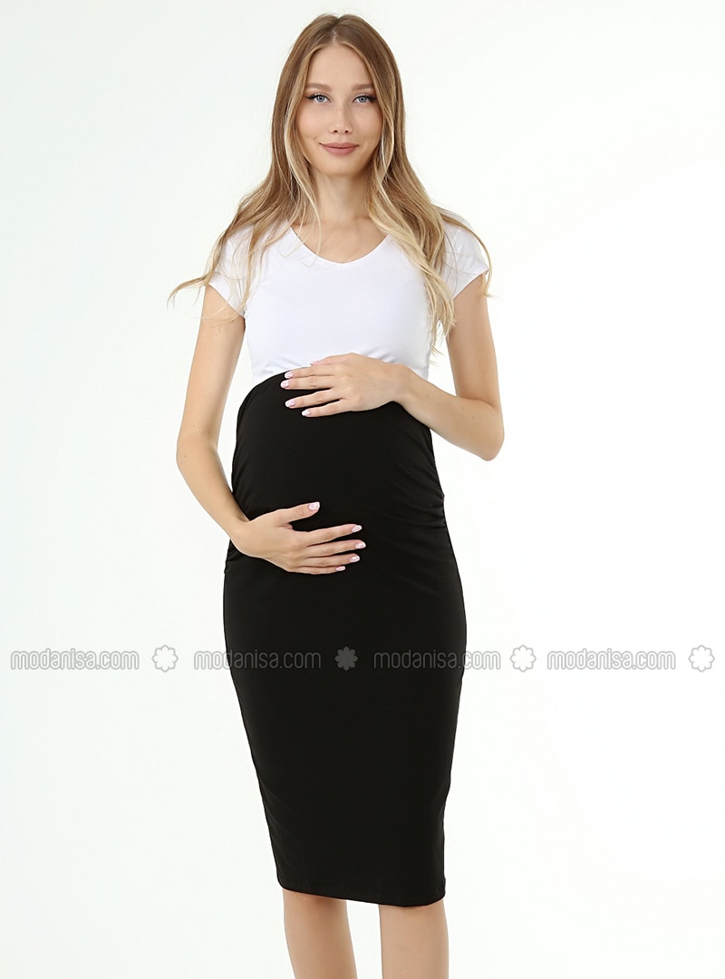 Black - Maternity Skirt