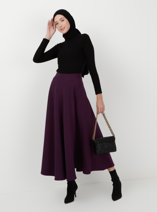 Purple - Unlined - Skirt - ONX10