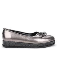 Silver - Flat shoes
