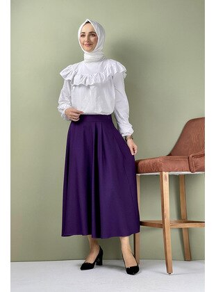 Purple - Skirt - MODAPİNHAN