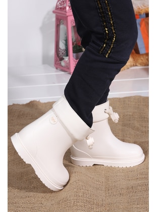 Boot - White - Girls` Boots - Igor