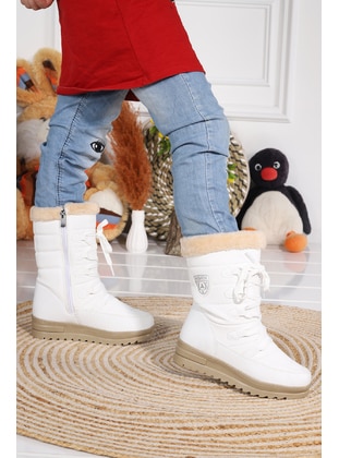 Boot - White - Girls` Boots - Twingo