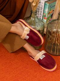 Sandal - Maroon - Home Shoes