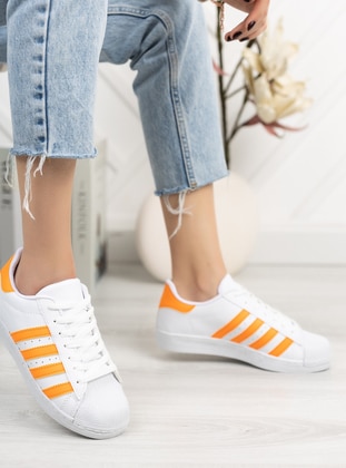 White - Orange - Sport - Sports Shoes - Ayakkabı Havuzu