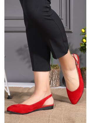 Flat - Red - Flat Shoes - Ayakland