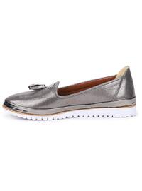 Silver - Flat shoes