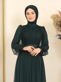 Hijab Evening Dress Emerald Green