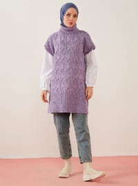 Unlined - Lilac - Knit Sweater