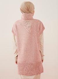Tissu non doublé - Poudre - Pull en tricot