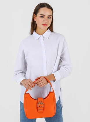 Orange - Orange - Satchel - Box Bags - Shoulder Bags - Housebags