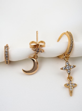 Gold - Earring - Batı Accessories