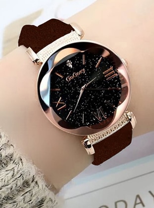 Colorless - Brown - Watches - Gogoey