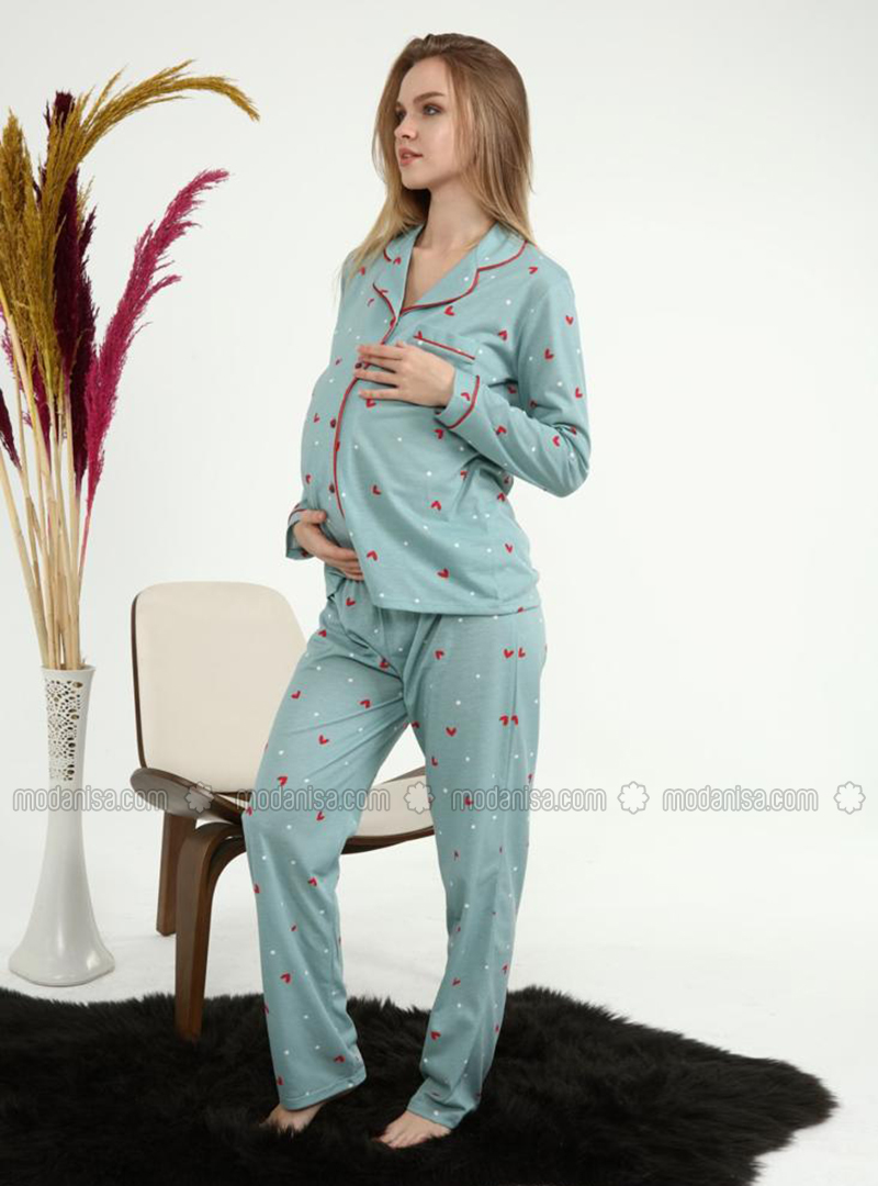 Green - Maternity Pyjamas