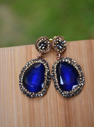Navy Blue - Earring - Stoneage