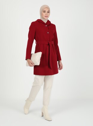 Hooded Coat Red