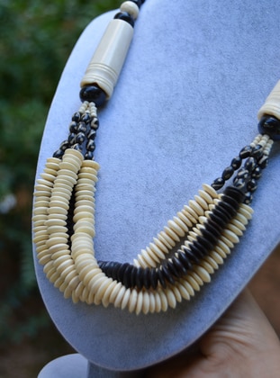 Beige - Necklace - Stoneage