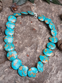 Collier en Pierre Turquoise - Collection Hiver