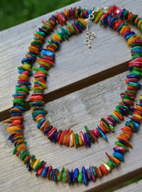 Multi-Color Natural Stone Necklace