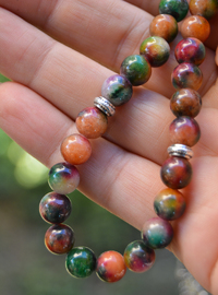 Agate Stone Prayer Beads Brown