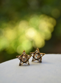 Star Earrings Bronze