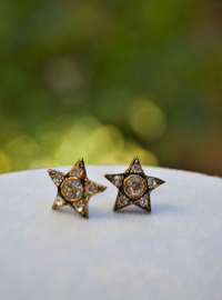 Star Earrings Bronze