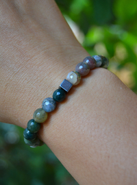 Bracelet en Agate Verte Vert