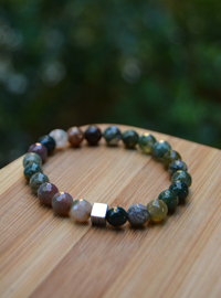 Bracelet en Agate Verte Vert