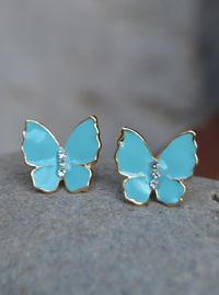 Turquoise Butterfly Earrings